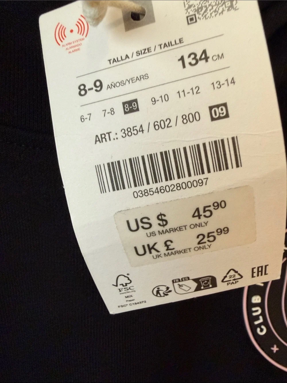 Brand new! Kids Black and Pink Hoodie & Sweatpants Set - Miami